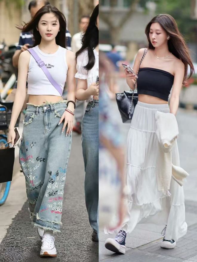 街都在穿“运动鞋+裙子”优雅又高级AG真人五一去了上海才发现：满大(图5)
